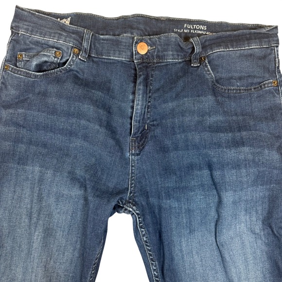 Mugsy Other - Mugsy‎ Fultons Dark Blue Stretch Slim Straight Jeans Mens 40x30 FLX3NFU 40X30